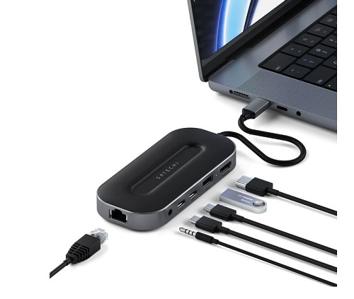 Multiport Usb 4 Hub 6 In 1 With W2 5g Ethernet